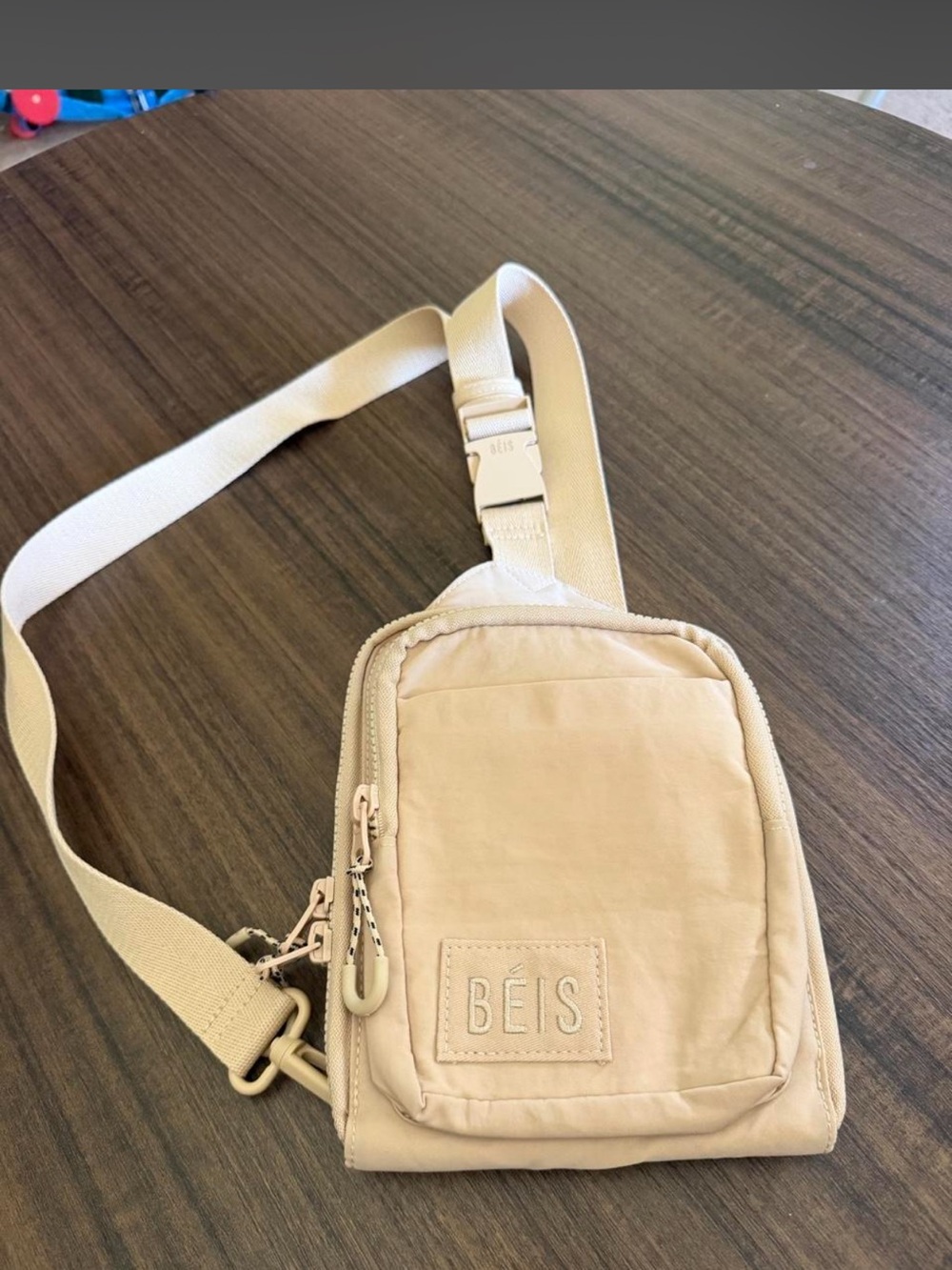 BEIS Cream Sports Sling Bag